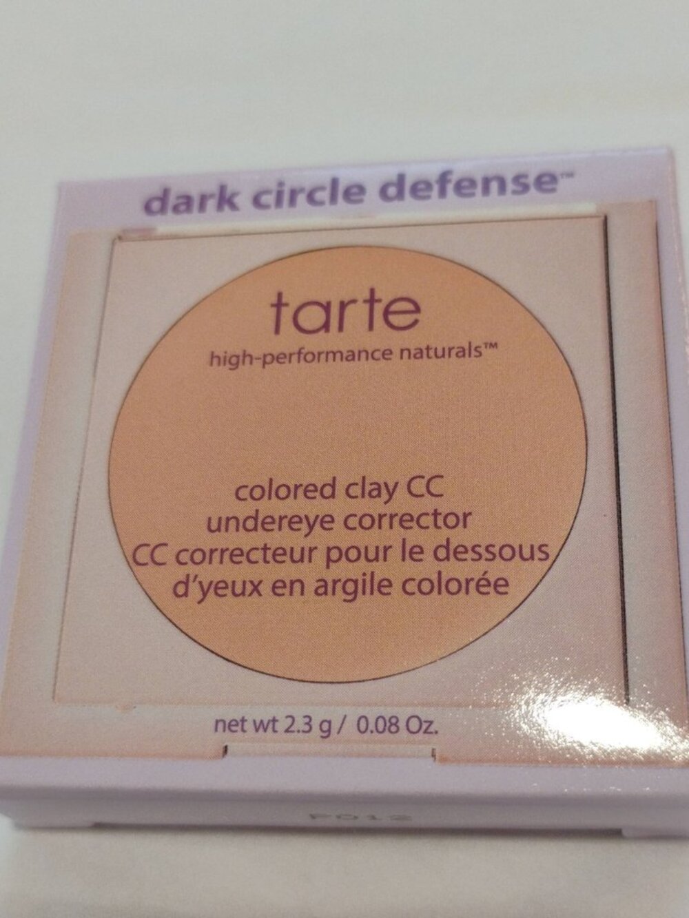 tarte Dark Circle Defense CC Undereye Corrector Shade 'Light-Medium Peach'- NWT